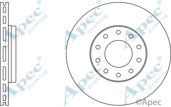 APEC BRAKING stabdžių diskas DSK2803